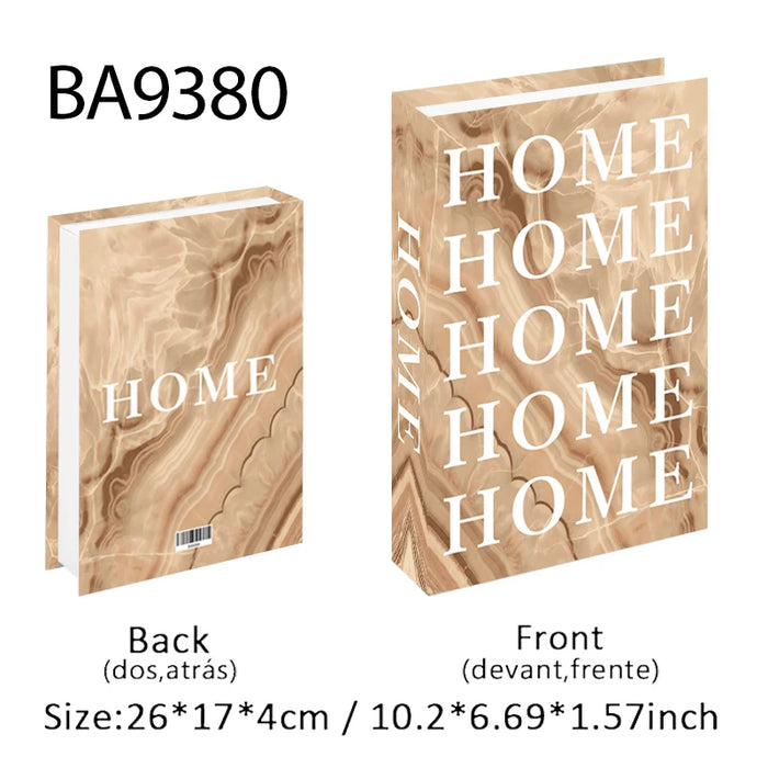 Luxury Fake Book Storage Box Abstract Decorative Books Open Paris Home Decor Coffee Table Bedroom Ornaments Interior Decoration