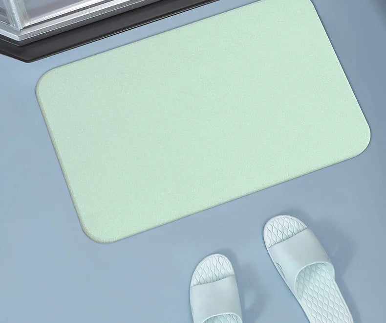 Diatomite Mat Stone Bath Mat Super Absorbent Diatomite Carpet Quick Drying Diatomaceous Earth Bath Mats Non-Slip Shower Rug