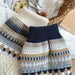 Close-up of the patterned yoke and turtleneck