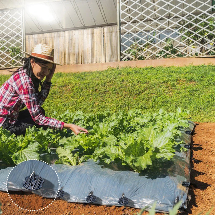 40Pcs/Pack Garden Peg Silver Metal U-Shape Garden Staple Garden Ground Nail Film Fixed Pegs Gardening Fixing Tools Film Peg