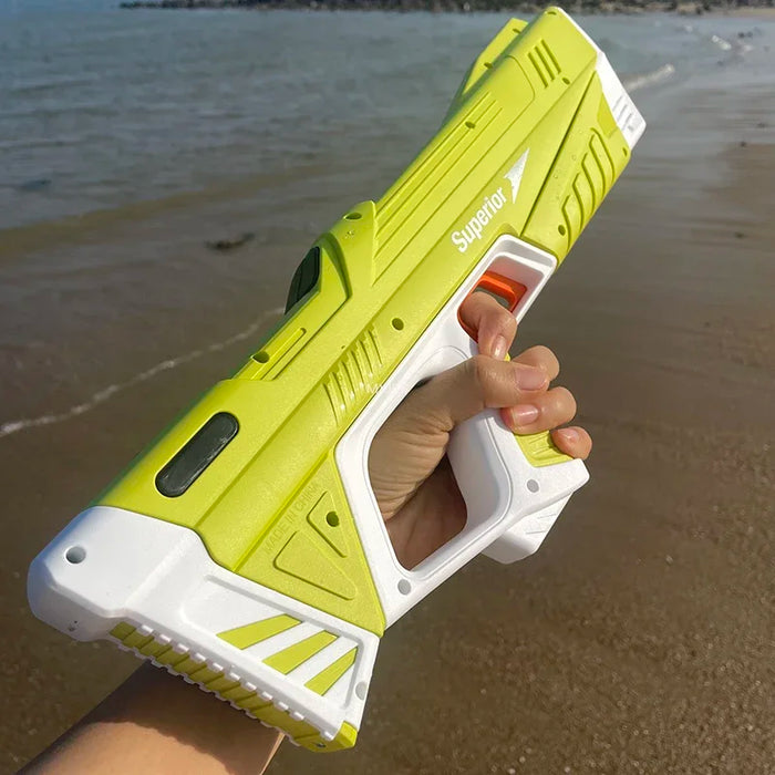 43cm Full Electric Automatic Water Storage Gun Toys Portable Children Summer Beach Outdoor Fight Fantasy Toys for Boys Kids Game