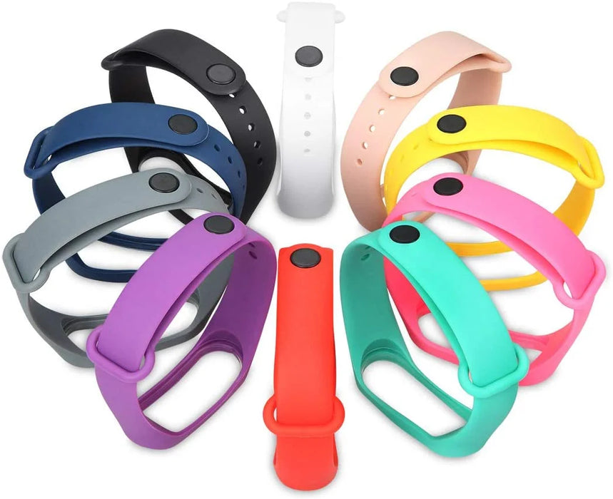 Silicone Strap For Xiaomi Mi Band 7 6 5 4 3 Bracelet Sports Watch Wristband Miband 7 6 5 Belt strap For mi band 3 4 5 6 7 Correa
