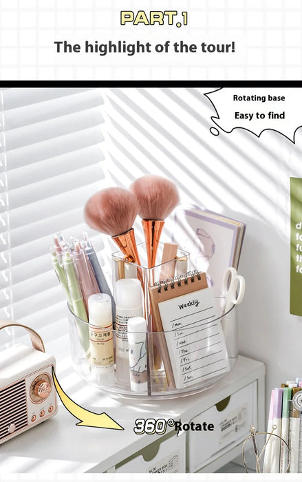 360-Degree Rotating Pen Holder for Desk,Desk Organizers and Accessories