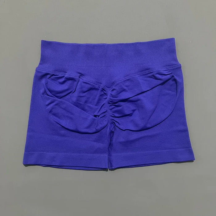 Women Fitness Workout Shorts Yoga High Waist Lift Butt Fitness Shorts Gym Running Sportswear Women Push Up Gym Leggings