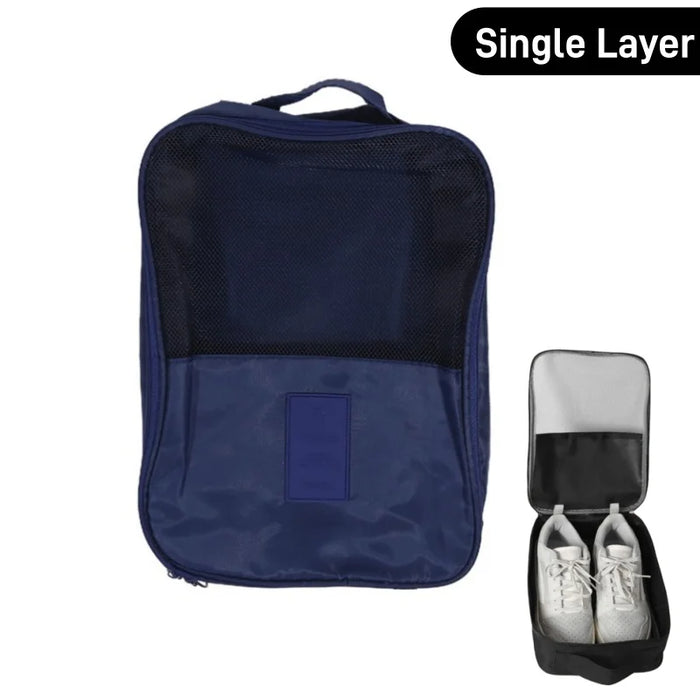 High Quality Portable Travel Shoe Bag Underwear Clothes Bags Double/Single Layer Organizer Storage Multifunction Accessories