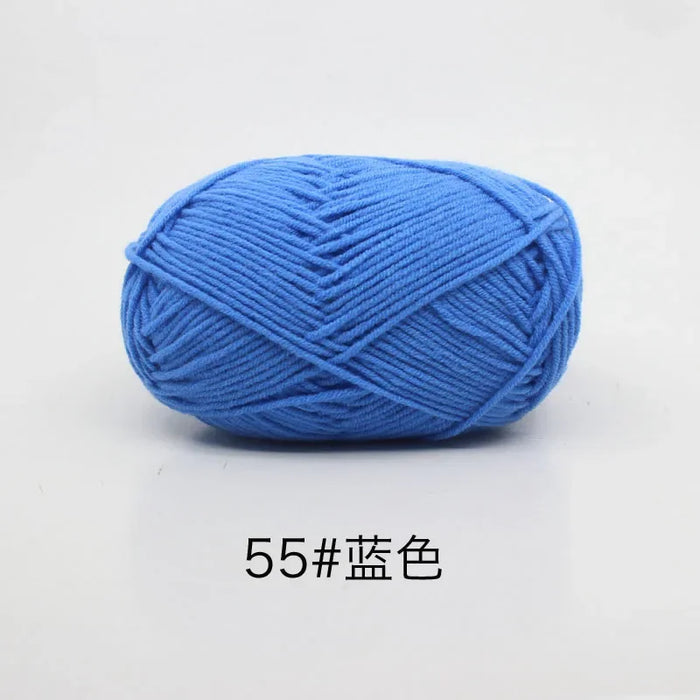 Organic Cotton Yarn 4ply Baby Milk Knitted Yarn For Craft Sweater Hat Dolls Scarves 1 Ball 50g Soft Wool Crochet Yarn Wholesale