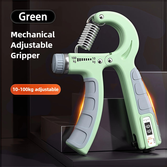 Adjustable hand grip strengthener: Green