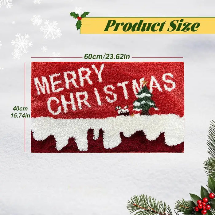 Christmas Door Mat Red Santa Claus Outdoor and indoor Gingerbread Man Carpet  New Year 2026 Merry Christmas Home Decor Foot Mat
