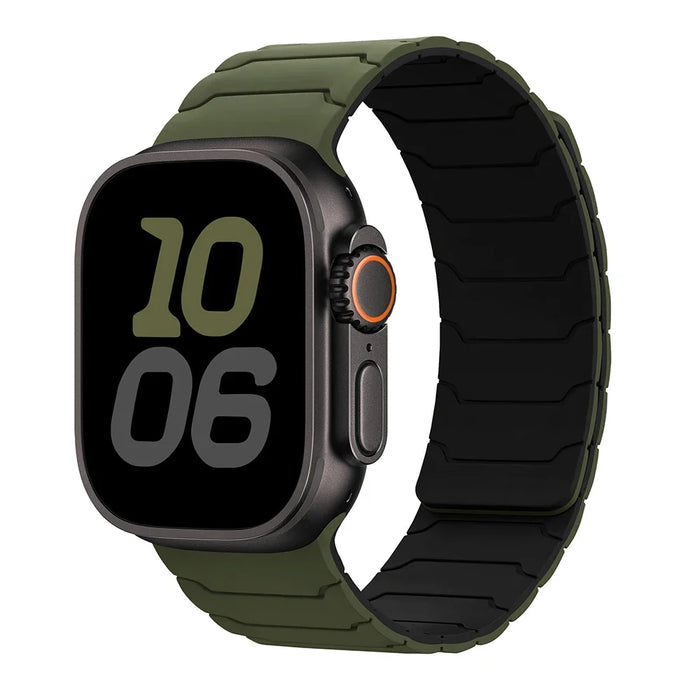Strap For Apple Watch ultra 2 Band 49mm 45mm 44mm 40mm 42mm 46mm 41mm 38mm Magnetic Silicone Bracelet IWatch Series 10 SE 9 8 7