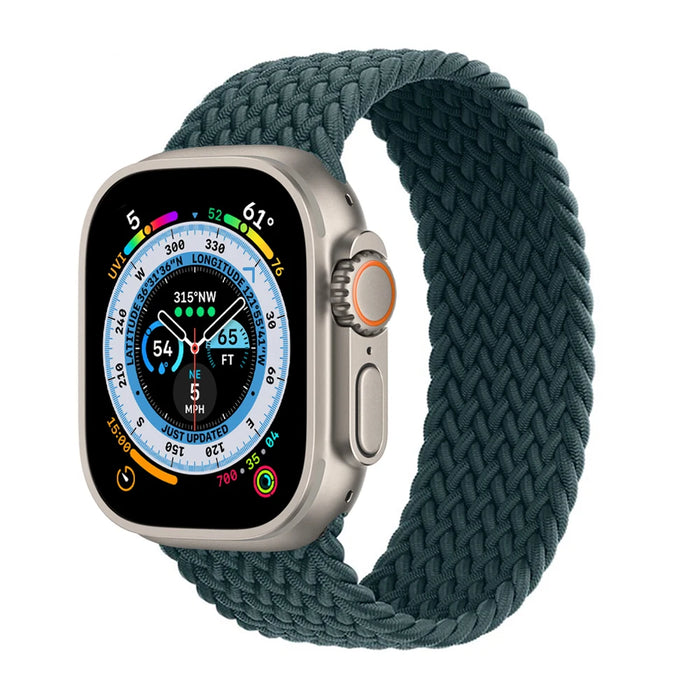 Braided Solo Loop For Apple Watch Strap 44mm 40mm 45mm 41mm 49mm 42mm 46mm Bracelet iWatch Series 10 9 SE 8 7 6 5 4 Ultra 2 Band