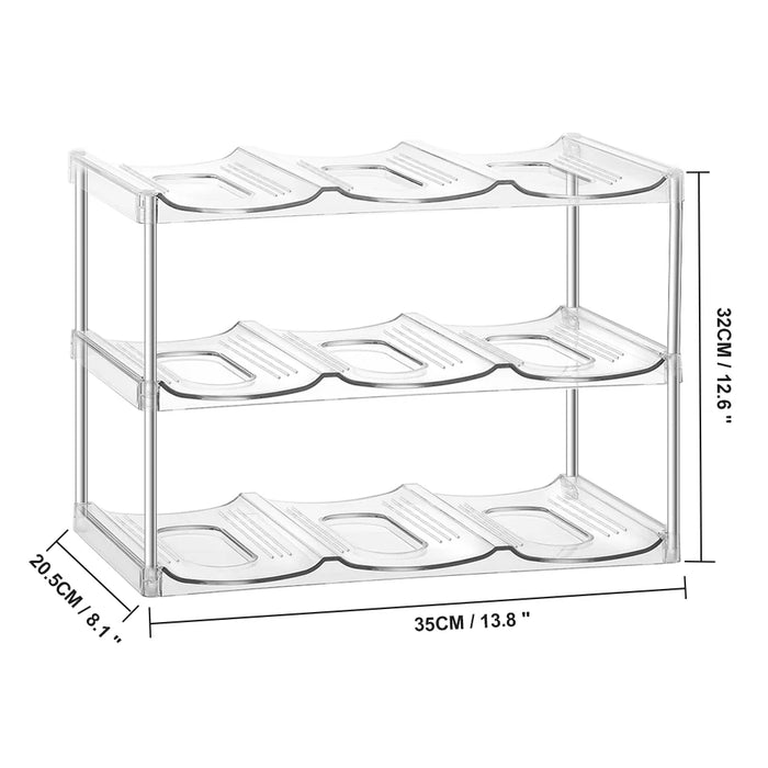 Multilayer Water Bottle Organizer For Stanley Tumbler Organizer Cabinet Stackable Wine Rack Beverage Thermos Storage shelf
