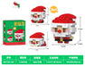 Santa 3-in-1 micro block set, 110 pieces