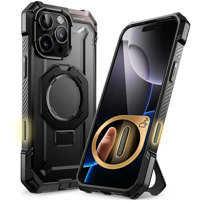 SUPCASE For iPhone 16 Pro Max Case with Camera Control Capture Button UB Grip Heavy Duty Rugged Magnetic Phone Case with Stand