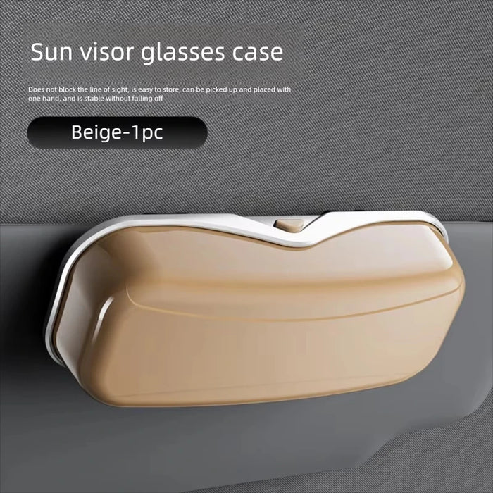 New Car Glasses Box Portable Car Glasses Frame Car Driving Glasses Frame Glasses Box Sunshade Glasses Auto Interior Accessories