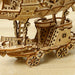 Close-up of the airship gondola and wheels