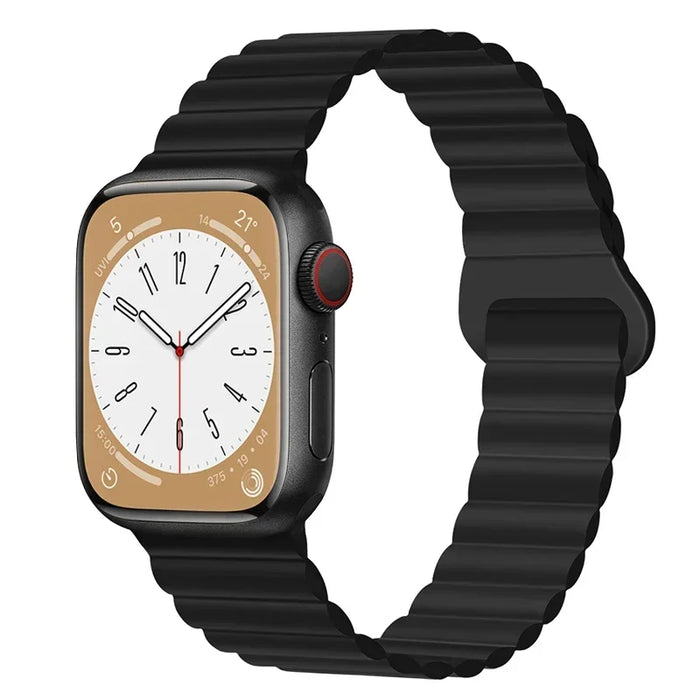 Magnetic Loop Band For Apple Watch Ultra 2 49mm 45mm 44mm 40mm 41mm 42mm Silicone Bracelet iWatch Series 9 8 7 6 SE 5 4 3 Strap