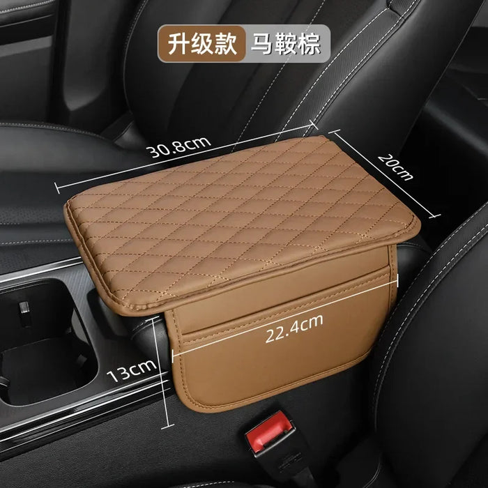 Increase the height of the car armrest box with padding, side storage bags, interior decoration, and universal storage bags