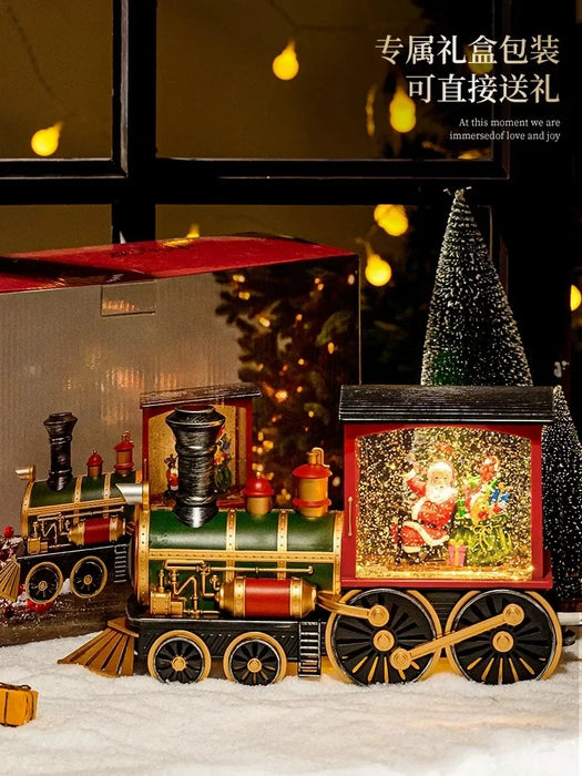 Christmas Gift Santa Tree Small Night Lamp Storm Lantern Decoration