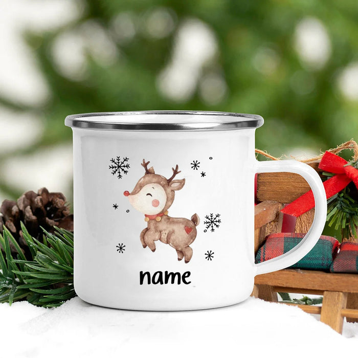 Personlized Cookie Snowman with Name Mug Hot Cocoa Chocolate Mug