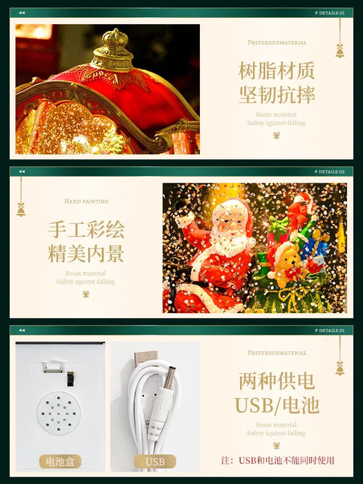 Christmas Gift Santa Tree Small Night Lamp Storm Lantern Decoration