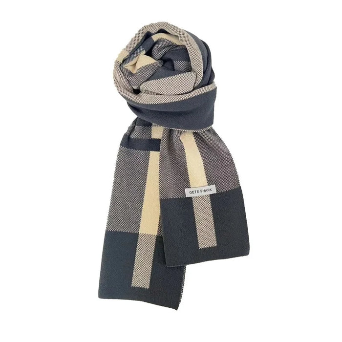 Winter Men Scarf Keep Warm Scarf Casual Fashion Brand Designers Knit Neckerchief Patchwork Copy Cashmere Scarf Shawl Wrap AC2228