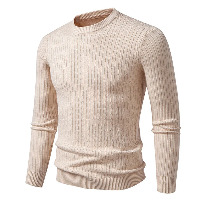 new Mens Crew Neck Sweaters Long Sleeve Lightweight Knit Dress Pullover Sweaters Casual outwear Twist Patterned Cable Sweaters