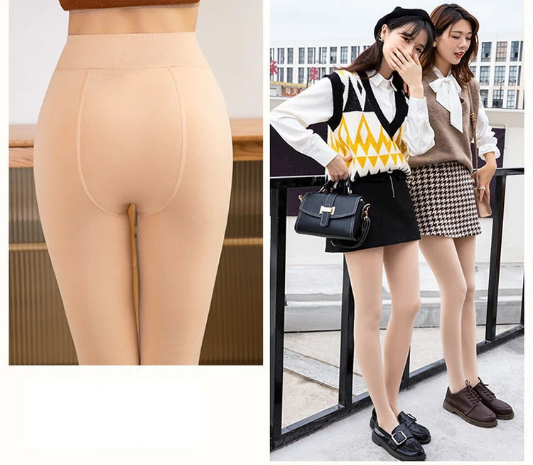 Fleece Lined Tights Women Thermal Pantyhose for Women Winter