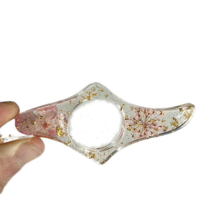 1 Pc Dried Flower Resin Book Page Holders Colorful Thumb Rings Book Page Holders Clear Book Page Holders Bookmarks