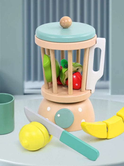 Wooden Simulation Dessert Rack Afternoon Tea Set Toy Pretend Play Food Learning