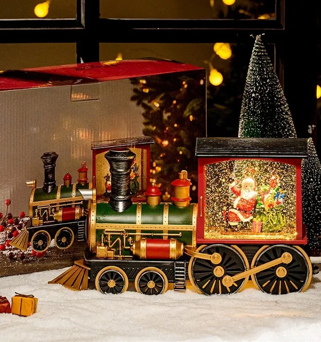 Christmas Gift Santa Tree Small Night Lamp Storm Lantern Decoration