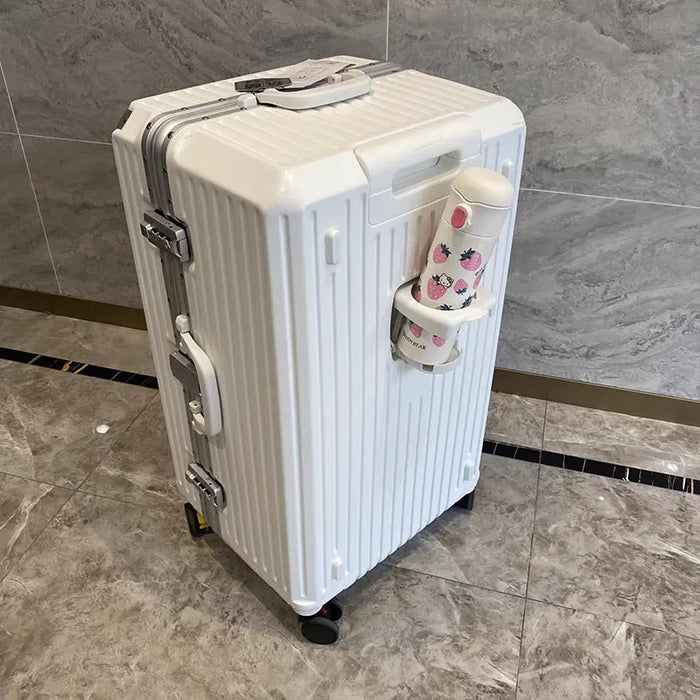 Large Capacity Rectangular Aluminum Suitcase ABS Carrry-on Luggage
