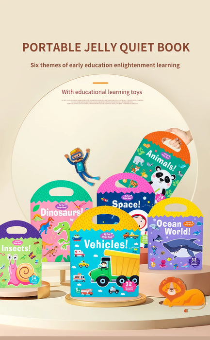 Early Childhood Education Scene Sticker Book Focus Cultivation Quiet Sticker Book Enlightenment Puzzle Cognitive Book For Kids