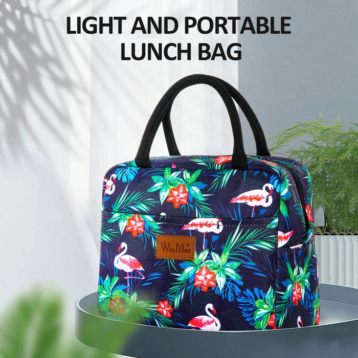 Lunch Box Thermal Bag Portable Waterproof Durable Wide Opening