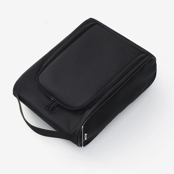 1PC Black Oxford Cloth Travel Shoe Storage Bag, Basketball And Football Shoe Bag, Portable Business Travel Slipper Bag