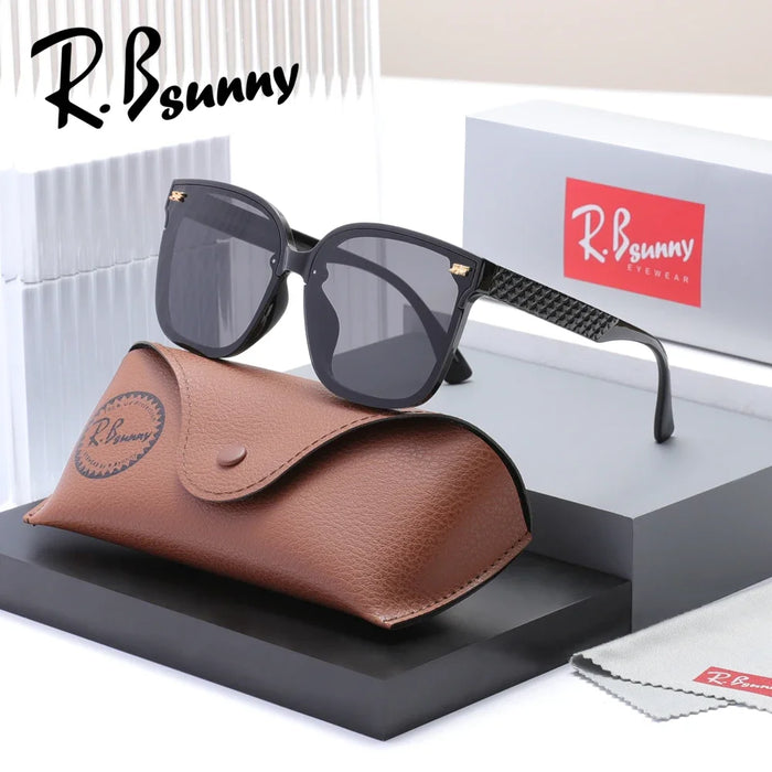 Women‘s Sunglasses Large Fmane UV400 Glasses Design Gradient Square Travel Eyewear Lady Shades