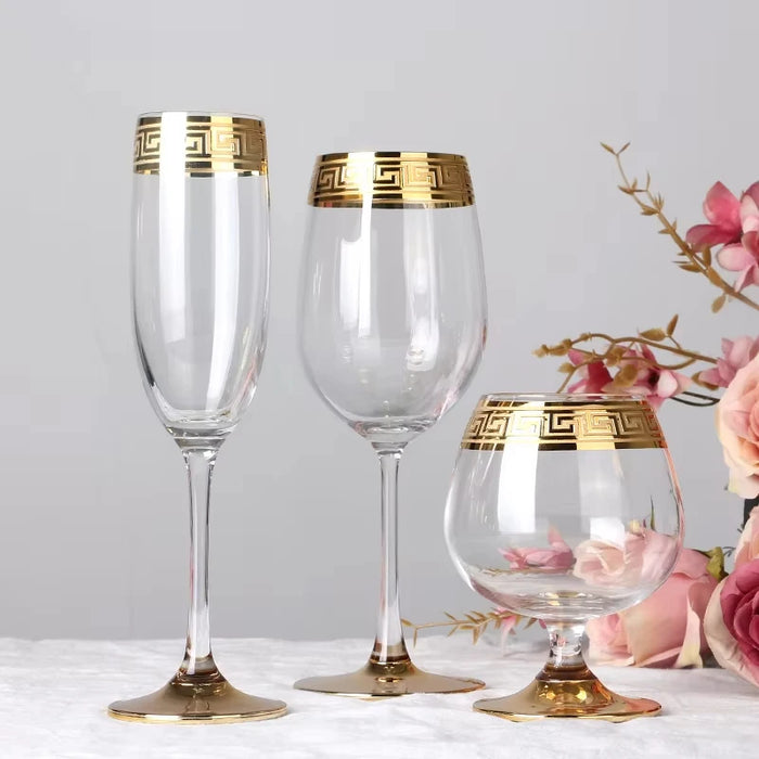 Phnom Penh European Glass Brandy Champagne Glasses Tall Wine Glasses Crystal Wine Glasses Table Household Glasses