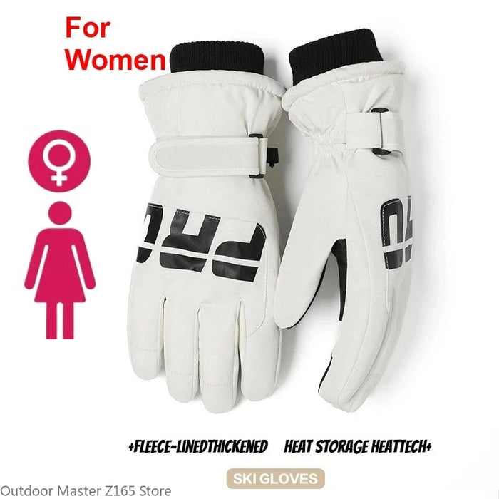 Winter Cycling Gloves Non Slip Touch Ski Gloves Snowboard Accessories Waterproof Pocket Warm Men's and Women's Thermal Gloves