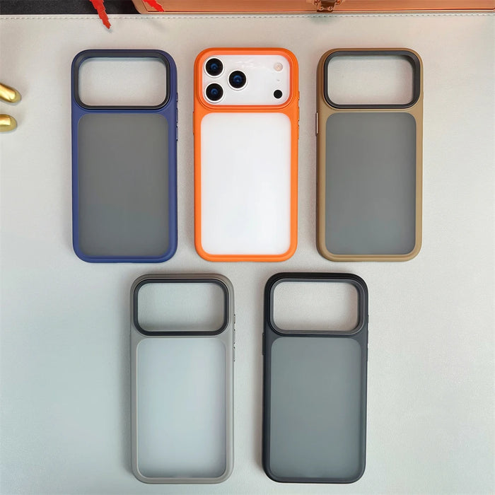 Luxury Transparent TPU Matte Case For iPhone 17 Air 17 Pro Max Camera Control Button Shockproof Clear Bumper Silicone Back Cover
