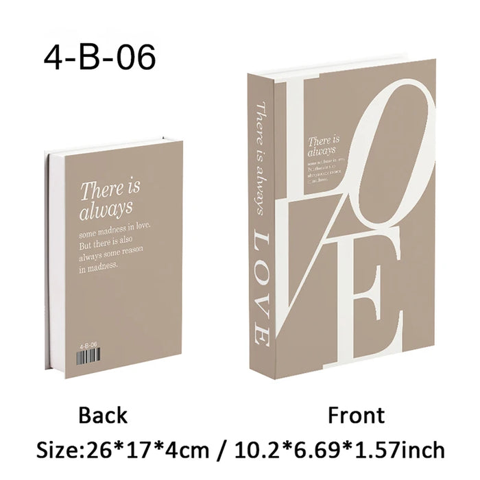 Luxury Fake Book Storage Box Abstract Decorative Books Open Paris Home Decor Coffee Table Bedroom Ornaments Interior Decoration