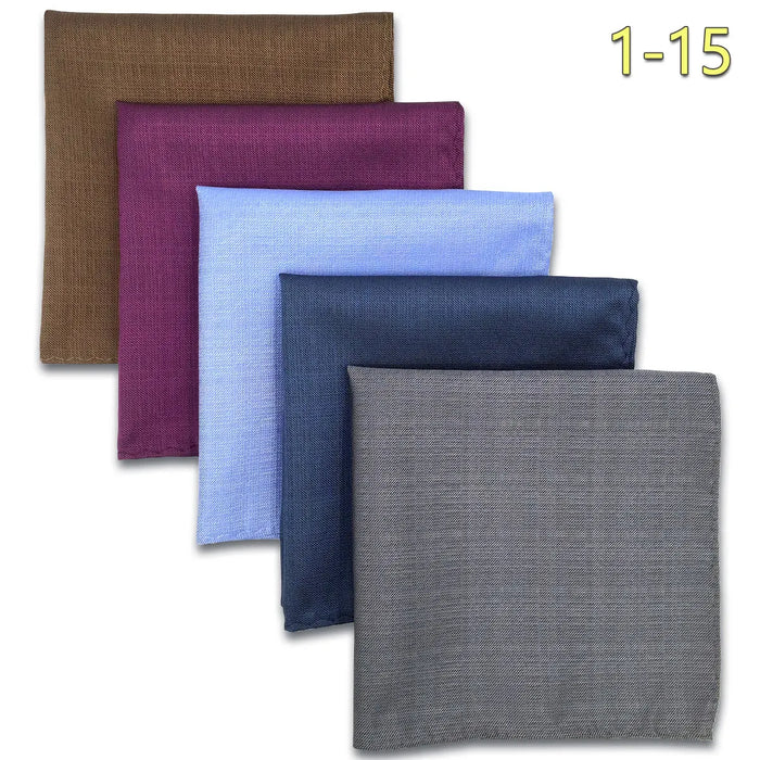 5 Pieces Mens Pocket Squares Wedding Handkerchiefs Set Fashion Formal Bundle Luxury Unique