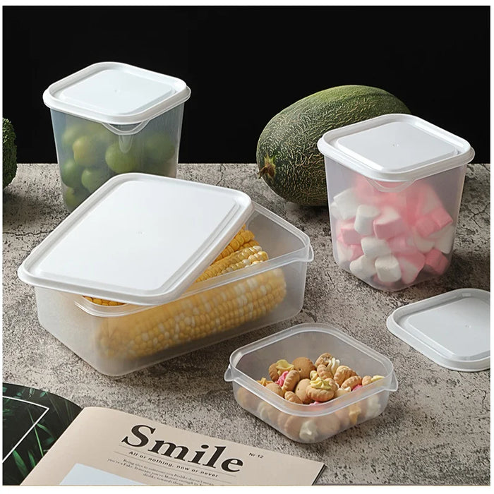 10-Piece BPA-Free Clear Plastic Food Containers – Stackable Airtight Storage for Fridge/Pantry