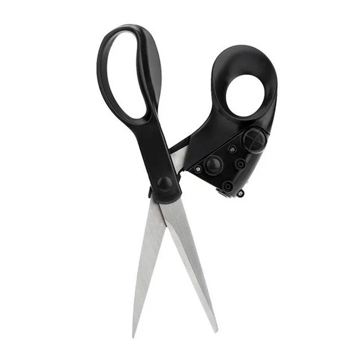 ABKO-Popular New Professional Laser Guided Scissors For Home Crafts Wrapping Gifts Fabric Sewing Cut Straight Fast Scissor