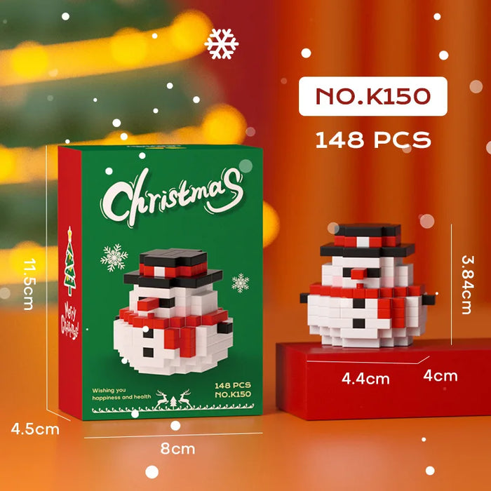 Snowman ball micro block figure, 148 pieces, with box