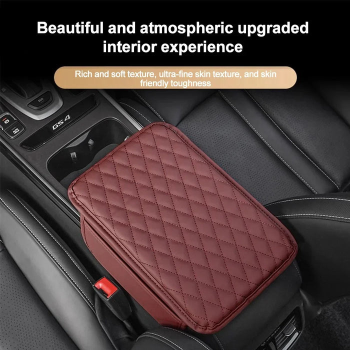Increase the height of the car armrest box with padding, side storage bags, interior decoration, and universal storage bags
