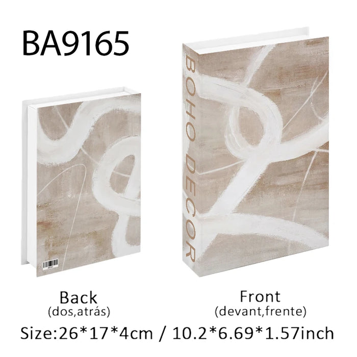 Luxury Fake Book Storage Box Abstract Decorative Books Open Paris Home Decor Coffee Table Bedroom Ornaments Interior Decoration