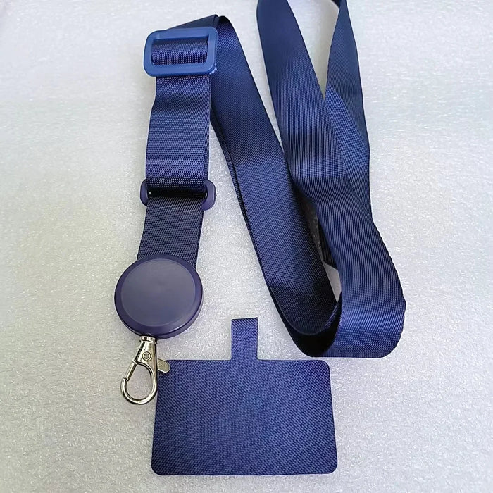 Detachable Adjustable Strap Crossbody Patch Phone Lanyard For Phone Flat Nylon Patch Necklace Clip Snap Hanging Cord Rope