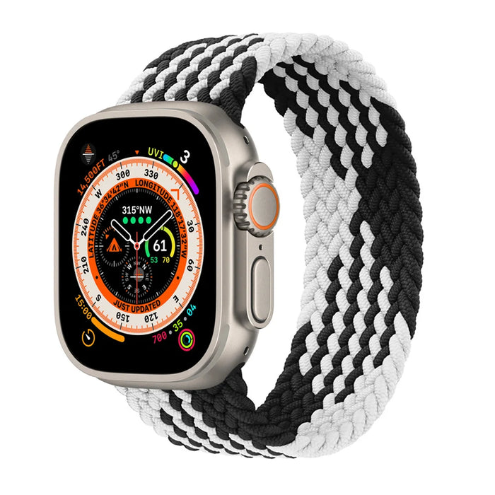 Braided Solo Loop For Apple Watch Strap 44mm 40mm 45mm 41mm 49mm 42mm 46mm Bracelet iWatch Series 10 9 SE 8 7 6 5 4 Ultra 2 Band