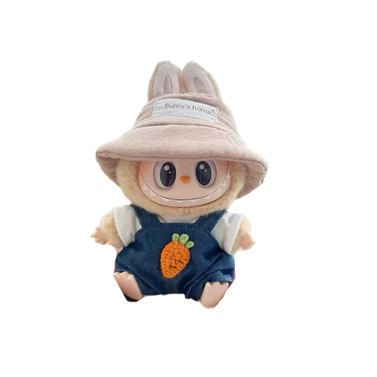 Mini Plush Doll'S Clothes Outfit Accessories For 17cm Korea Kpop Labubu I II Idol Dolls sit party overalls Clothing
