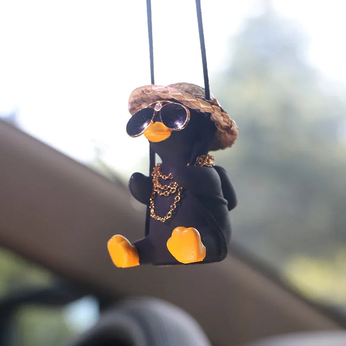 Swinging Duck Car Pendant Hanging Ornaments Interior Decoraction for Car Accessories