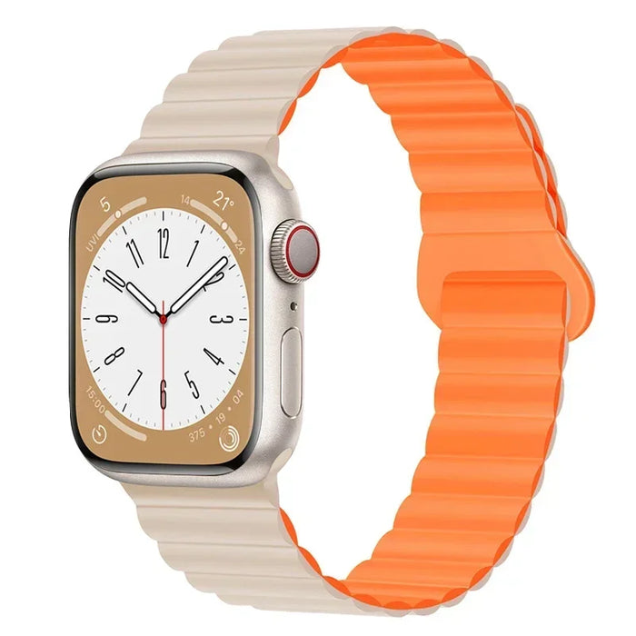 Magnetic Loop Band For Apple Watch Ultra 2 49mm 45mm 44mm 40mm 41mm 42mm Silicone Bracelet iWatch Series 9 8 7 6 SE 5 4 3 Strap